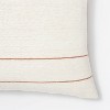 Textured Striped Lumbar Throw Pillow Cream/Cognac - Threshold™ designed with Studio McGee - image 3 of 4