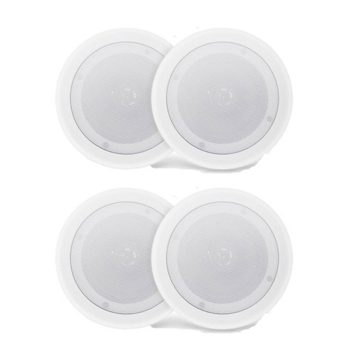 Pyle In-Wall / In-Ceiling Dual 6.5 Enclosed Speaker Systems Pair 2-Way Flush Mount Stereo Speakers Renewed 