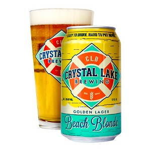 Crystal Lake Beach Blonde Golden Lager Beer - 6pk/12 fl oz Cans - 1 of 1