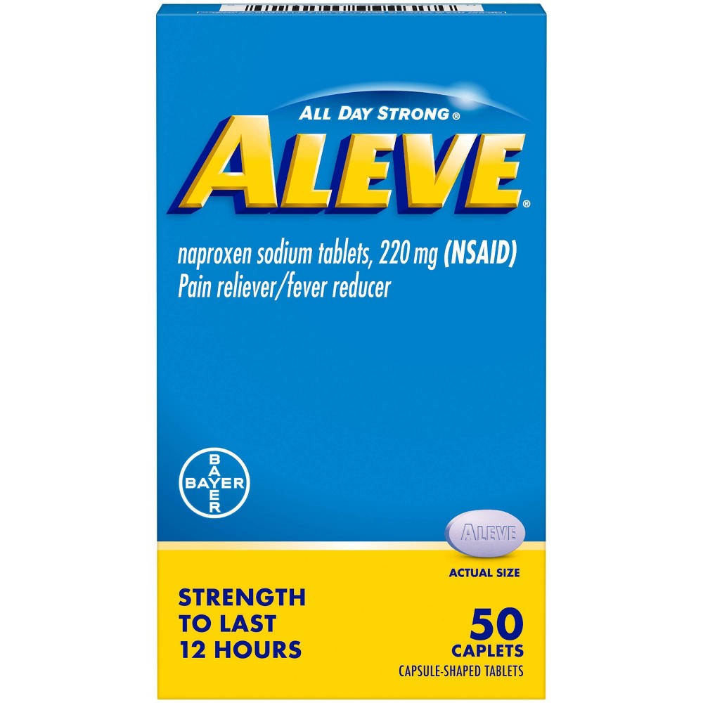 UPC 025866592025 product image for Aleve Acetaminophen Naproxen Caplets (NSAID) - 50ct | upcitemdb.com