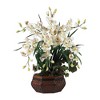 HomeStock Large Cymbidium Silk Flower Arrangement - 2 of 3