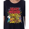 Scooby-Doo Womens' The Gang Heavy Meddle Nightgown Sleep Pajama Shirt Black - 2 of 3