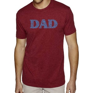 LA Pop Art Men's Premium Blend Word Art T-shirt - Dad - 1 of 4