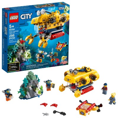 LEGO City Ocean Exploration Submarine, Fun, Buildable Toy for Kids 60264