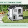 Ridstar Outdoor Double-Layer Cat House with Escape Door-White - 2 of 4