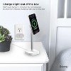 iHome Magnetic MagSafe Charger Stand, Adjustable 10W Wireless Charging Holder for iPhone 12 & Up, Includes 18W Wall Charger - 3 of 4
