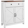 Bella Depot Farmhouse Sideboard Buffet Cabinet with Drawer and Adjustable Shelf - 2 of 4