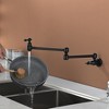 CLIHOME Plated Wall Mounted Kitchen Faucet, Foldable Pot Filler 1.8 GPM with Ceramic Cartridge - 2 of 4