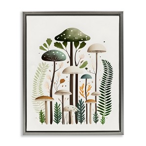 Stupell Industries Whimsical Green Mushrooms, 21" x 17" - 1 of 4