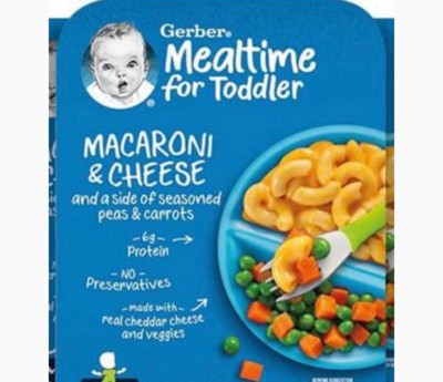 Gerber Baby Food Macaroni & Cheese With Seasoned Peas And Carrots ...