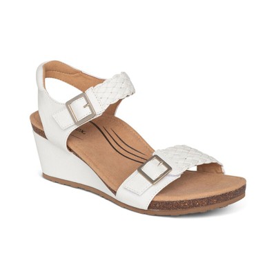 Aetrex Grace Adjustable Woven Wedge