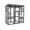 LAOTIES 60" Outdoor Wooden Cat Catio,Large Cat Enclosure with Waterproof Roof And 6 Platforms for Multiple Cats - 3 of 4