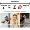 LunaLulinlk Chrome Shower Curtain Rod,Adjustable 43-72 inches,Rust Resistance,Spring Tension Metal Rod,No Drill - 2 of 4