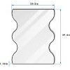 Wooakway 35.4"H 29.5"W Metal Accent Mirror Novelty Wall Mirror Asymmetrical Bathroom/Vanity Mirror Vertical/Horizontal Mounting - 3 of 4