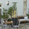Merrick Lane Stainless Steel Pyramid Shape Portable Outdoor Patio Heater - 7.5 Feet Tall - 2 of 4