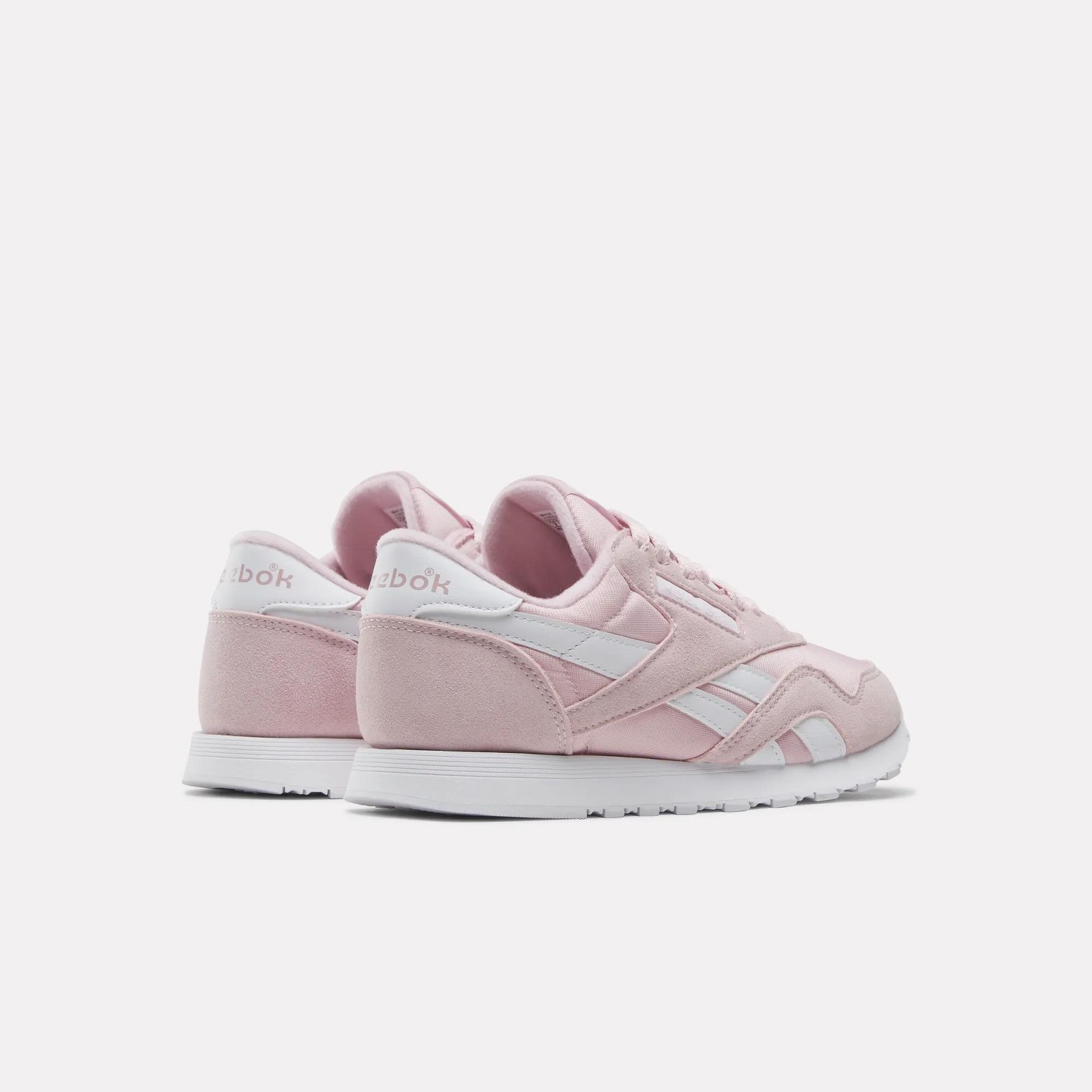Женские кроссовки Reebok Classic Nylon Shoes Size 10 Elemental Pink/Elemental Pink/White, цвет: Розовый — фото 3