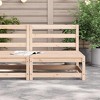 vidaXL Wooden Armless Patio Sofa - Outdoor Modular Seat, Garden Terrace Pinewood Couch, 27.6" x 27.6" x 26.4" - 3 of 4