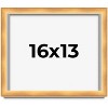 PosterPalooza | Minimalist Shadow Box Brown Picture Frame - UV Acrylic, Backing Board, Hanging Hardware - 2 of 4