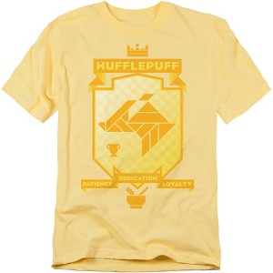 Harry Potter Hufflepuff Patience And Loyalty Adult T-Shirt - 1 of 4