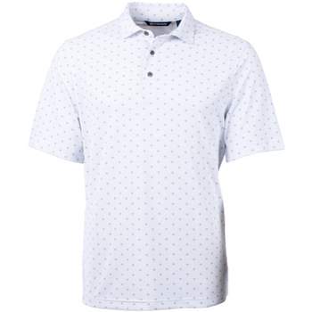 Cutter & Buck Virtue Eco Pique Tile Print Recycled Mens Big & Tall Polo
