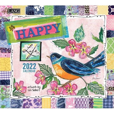 2022 Wall Calendar 12 Month 13.4"x24" Happy Life - Lang