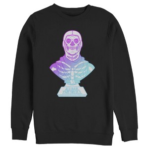 Men's Fortnite Skull Trooper All Hail Glow Sweatshirt - 1 of 4