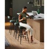 Set of 2 Modern Bar Stools, 30-Inch Swivel Counter Height Stools, PU Leather Upholstery, Mid-Century Design - 2 of 4