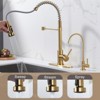 WOWOW 2-in-1 Kitchen Faucet Set, SUS 304 Stainless Steel Pull Down Faucet with Drinking Water Faucet - 4 of 4