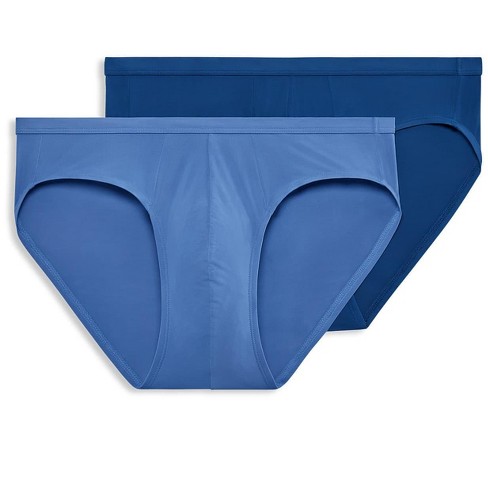 Jockey Men's Elance Microfiber Bikini - 2 Pack 2xl Ocean Blue