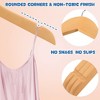 BP4U 12.8" Kids Wooden Hangers with Non-Toxic Finish, Slim 0.4" Baby Clothes Hangers with 360° Swivel Hook for Toddler Coats  说明： - 4 of 4