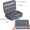 MaseiKar Electronic Cable Organizer Bag - Portable Travel Double Layers Electronic Digital Accessories Storage Pouch Bags for SD Card Case, USB Flash - 2 of 4