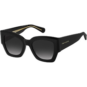 Tommy Hilfiger TH 1862/S 807_9O Womens Rectangle Sunglasses Black 51mm - 1 of 3