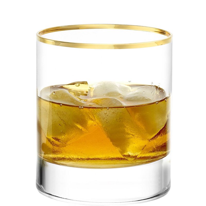 Set of 4 Cabaret NY Bar Whiskey with Rim Drinkware 10.75oz Glasses Gold - Stolzle Lausitz, 3 of 6