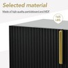 CENGHU Modern Elegant 4-door Buffet Cabinet, Storage Cabinet Sideboard with Gold Metal Handle, for Dining Room, Living Room, Bedroom, Hallway - 3 of 4