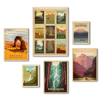 Americanflat - U.S. National Parks by Anderson Design Group Canvas Art Set