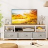 Tangkula TV Stand for TVs up to 65" w/ Power Outlets USB Charging Open Shelf - 4 of 4