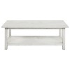 PAGED Wood Coffee Table Rectangular Living Room Table Versatile End Table with Shelf for Living Room, Study - 2 of 4