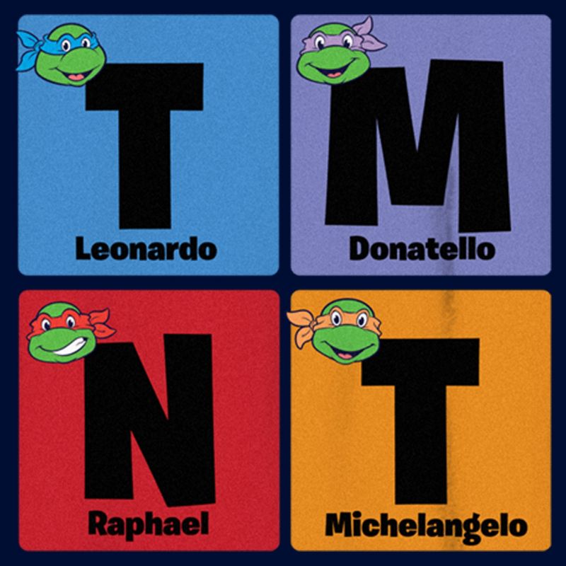 Boy's Teenage Mutant Ninja Turtles Colorful Turtle Elements T-Shirt, 2 of 5