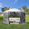 Pop Up Gazebo Screen Tent: 6-Sided Instant Canopy Shelter with 600D Oxford Cloth, Portable for Camping - 2 of 4