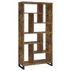 VYNXARIA Industrial Bookshelf with Ten Shelves and Rustic Antique Nutmeg Finish - 3 of 4