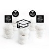 Big Dot of Happiness Graduation Cheers - Dessert Cupcake Toppers - 2025 Graduation Party Clear Treat Picks - Set of 24 - 2 of 4