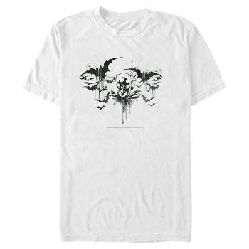 Men's The Batman Black And White Bat Logo T-shirt - White - 3x Large ...