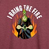 Women's - Disney Villains - Hades I Bring The Fire Lightweight French Terry Wide Neck Long Sleeve Shirt - 2 of 4