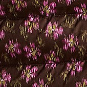 rich coffee ikat floral