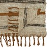 Saro Lifestyle Striped Design Cotton Table Runner, Brown, 16" x 72" - image 2 of 3