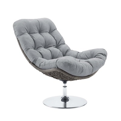 Modway Brighton Wicker Rattan Outdoor Patio Swivel Lounge Chair