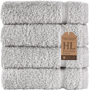 Hawmam Linen Washcloth Linen Set Original Turkish Cotton, Hotel Quality for Maximum Softness & Absorbency Face Towels for Hand, Kitchen & Cleaning - 1 of 4