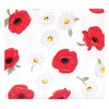 Hudson Baby Infant Girl Cotton Flannel Receiving Blankets, Poppy/Daisy, One Size - 2 of 4