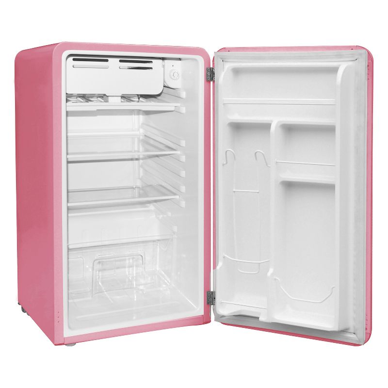 Frigidaire® 3.2-Cu.-Ft. 60-Watt Retro Compact Refrigerator (Pink), 2 of 11