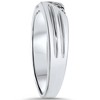 Pompeii3 Black Diamond Mens Wedding Band Ring 14k White Gold - image 2 of 4